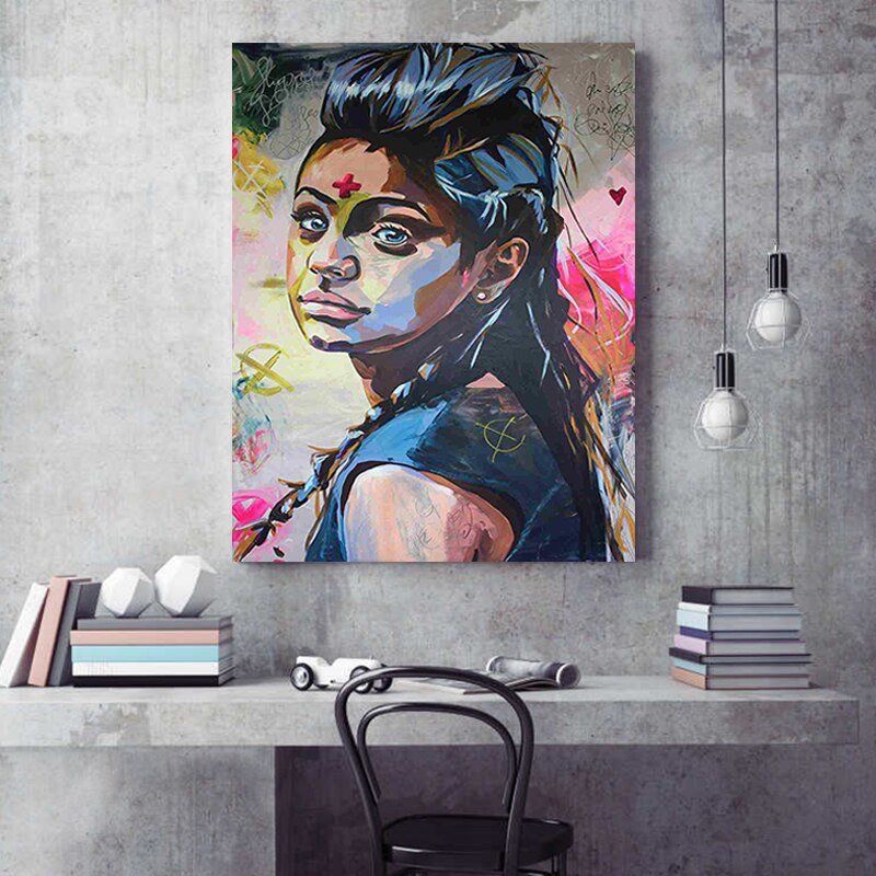 paint by number art painting by numbers Abstract character portrait custom personality living room decoration decompression