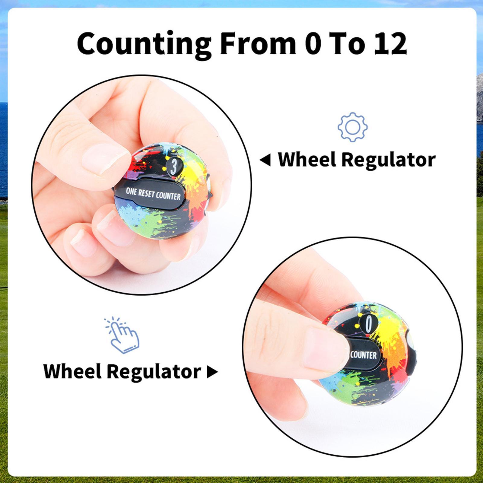 Score Counter Golf Reset Scorer Clip voor handschoenen Mini Golf Counter Handschoenenbevestiging tot 12 slagen voor binnen- en buitenoefeningen