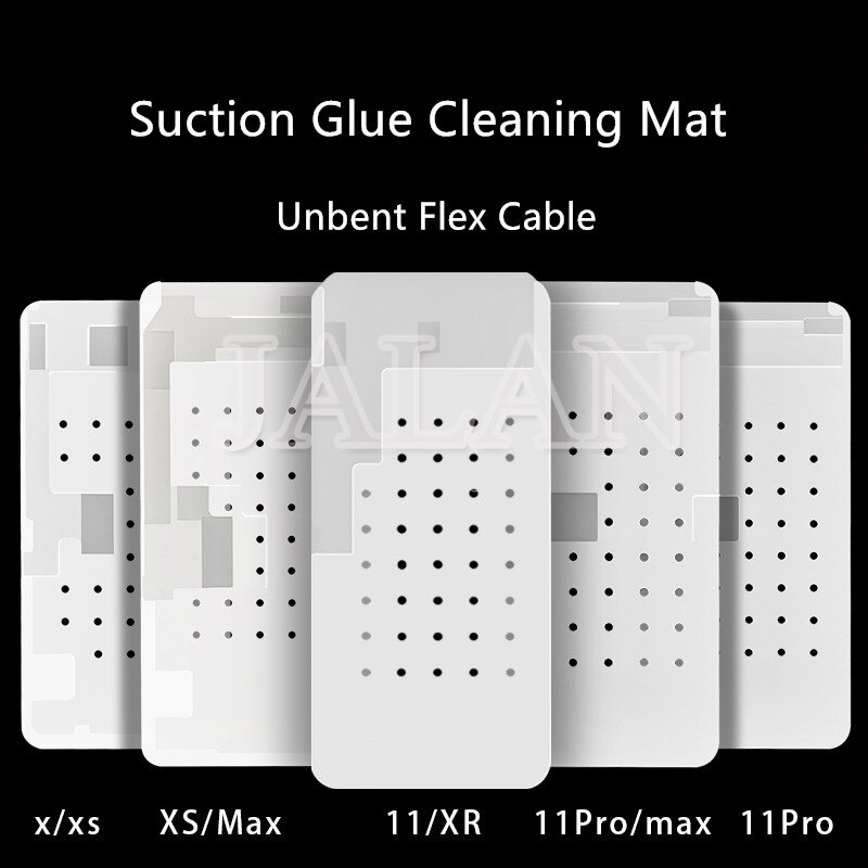 Suction Cleaning Glue Silicone Rubber For XR X XS MAX 11 12 13 Pro MAX Unbent Flex Cable OCA Glue Remove Clean Mat LCD Repair