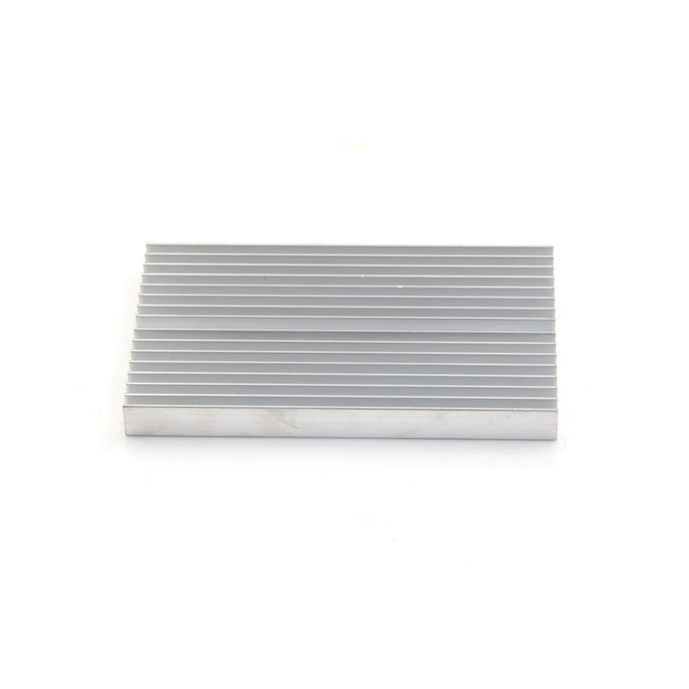 1 stk sølvfarget aluminium kjøler radiator kjøleribbe kjøleribbe 100 x 60 x 10mm