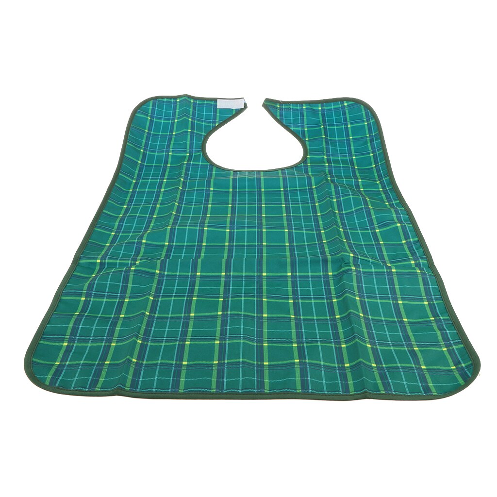 Protection imperméable pour bavoir pour adulte, tablier lavable avec poche