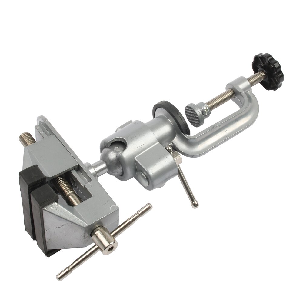 2 In 1 Table Vise Bench Clamp 360 Clamp Table Grinder Holder Drill Dremel for Rotary Tool Craft Model Tools Metal Working Tool: 1