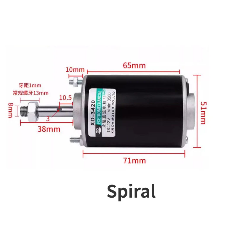 Dc-motor med høyt dreiemoment, 12v/24v permanentmagnetmotorer, gjør-det-selv-generatormotor, 30w cw/ccw, 3500/7000 o/min med montert hastighetsregulator: Grå / Annen / 20 stk