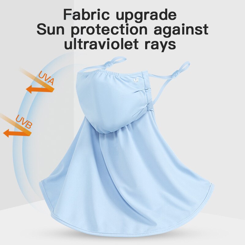 Máscara de montar protector solar de verano máscara de conducción al aire libre protección solar máscara protectora femenina fina transpirable Anti-ultravioleta cuello
