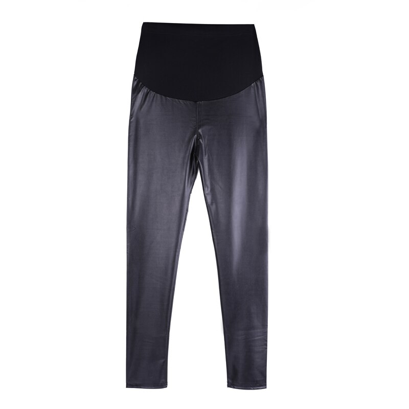 Pantalones de cuero para embarazadas, ropa de maternidad, conjunto de lápiz de terciopelo, mallas de primavera-otoño de talla grande: Velvet / XL