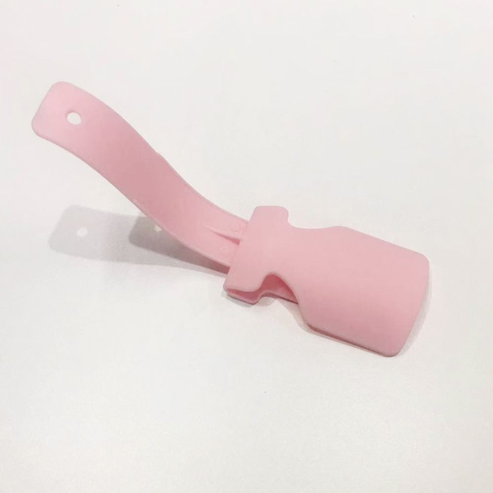 Chaussure Portable artefact chaussures rapides paresseux chausse-pied chaussure Lifter pédale chaussure artefact petit chausse-pied chaussure pantoufle: pink