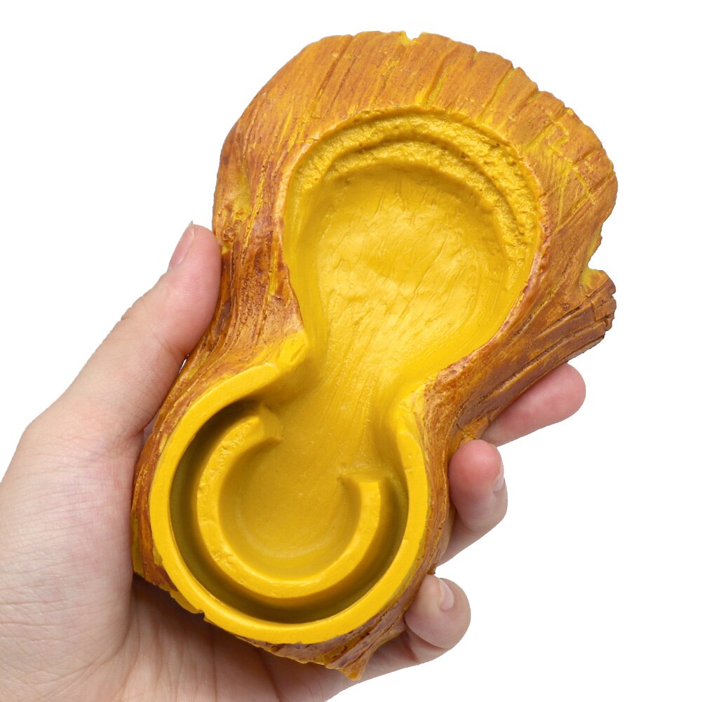 Reptile Automatic Waterer Feeder Basin Simulation Tree Bark Turtle Lizard Drinking Bowl Fountains Landscaping