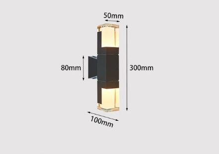Led Waterdichte Wandlampen, Binnen-En Buitenlicht, Binnenplaats Veranda, Woonkamer, Gang, Slaapkamer Muur Schans,: Licht Groen / changeable