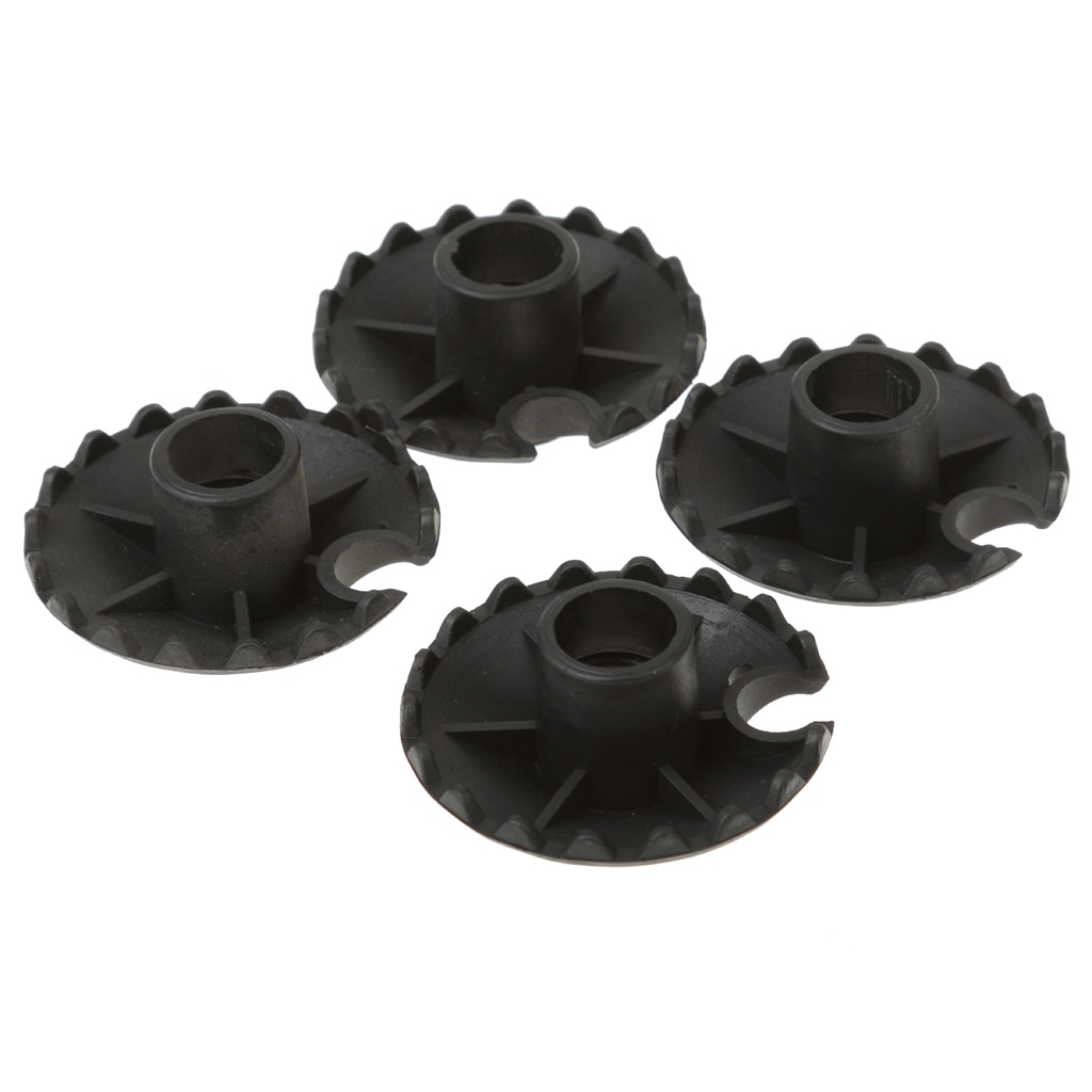 4 Stuks Vervangende Rubber Modder Mand Voor Trekking Poles Wandelstokken Accessoires 4 Cm