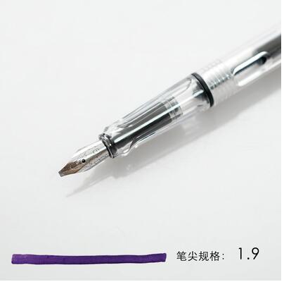 Stylo parallèle, style gothique, calligraphie anglaise, stylo tibétain, avec pôle Transparent, style Art à tête plate: 1.9mm