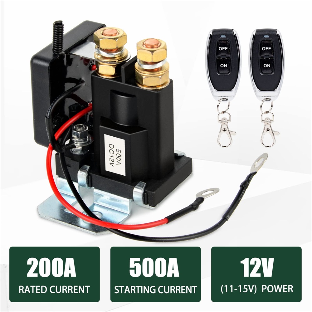 Relé de interruptor de batería 12V 500A/200A interruptor de alimentación de Control remoto desconexión rápida interruptor aislador de corte interruptor remoto antirrobo