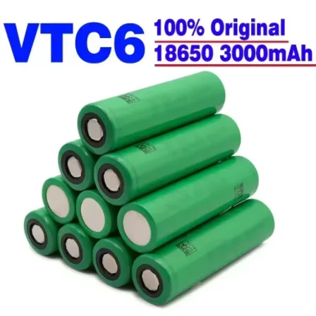 100 % Original-VTC6-Akku 18650 3,7 V 3000 mAh 30 A wiederaufladbarer Akku mit hoher Entladung, Taschenlampen-Werkzeugakku