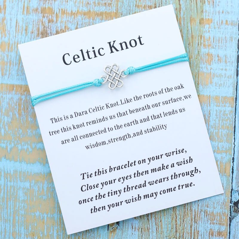 Bracelet à nœud celtique Vintage, bijoux irlandais, , pour amie, idée de pour meilleure amie