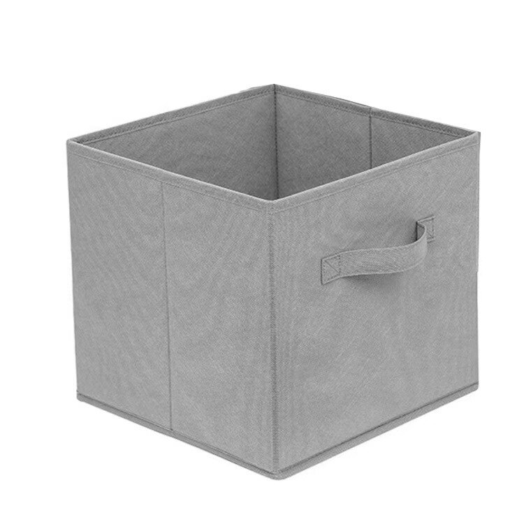 freundlicher Kleidung Lagerung Falten Bettwäsche Stoff Lagerplätze Korb Würfel Boxen Faltbare Spielzeug Organisation oder Heimat freundlicher Zimmer: grau
