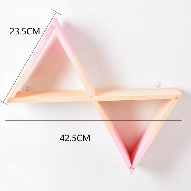 Nordic Scuola Materna di Legno X Appeso Rack Di Stoccaggio Per La Camera Dei Bambini Decor Hanno Bisogno di Assemblare da soli Camera Dei Bambini Decor Adesivi Per Bambini: pink