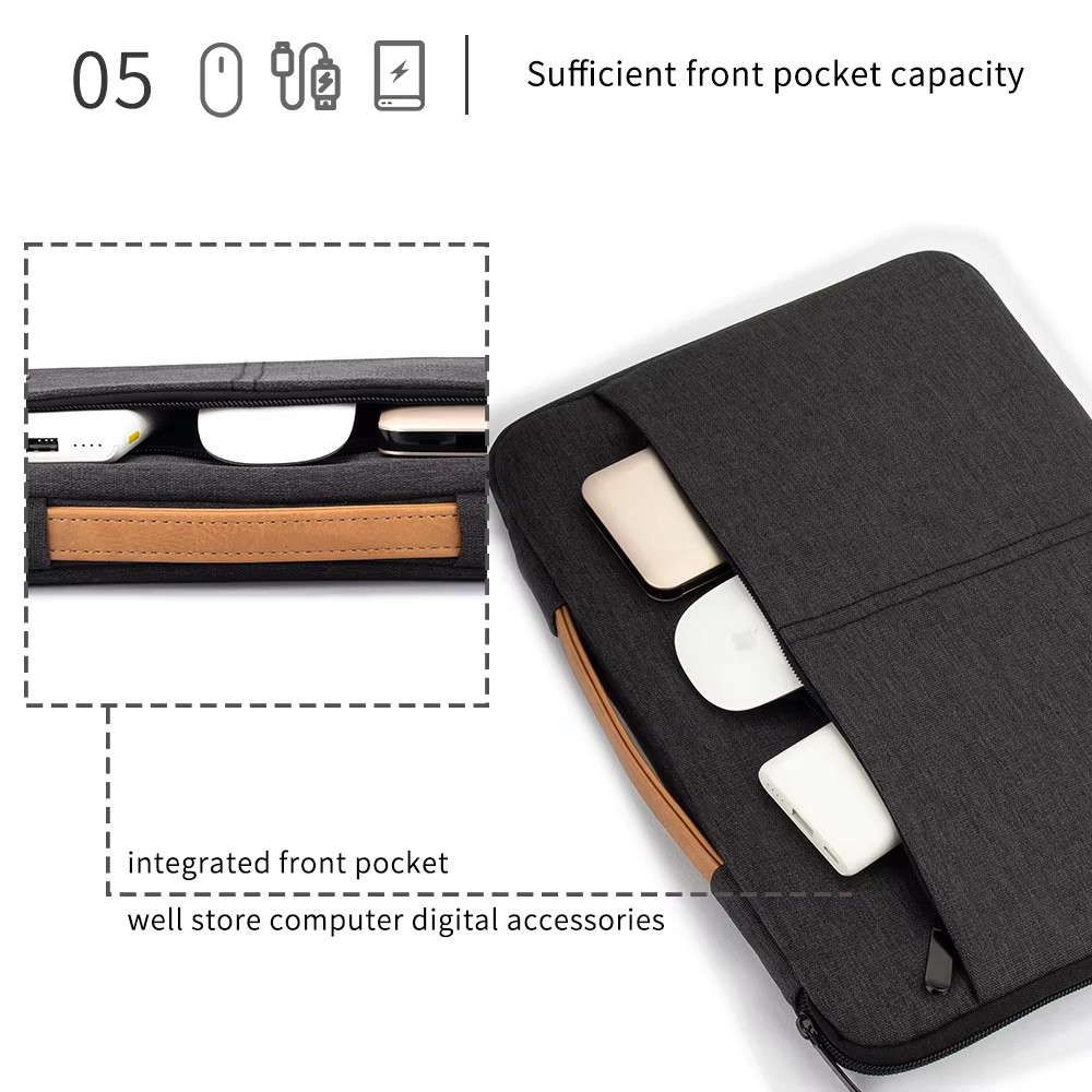 Computertas Laptoptas 14 15,6 inch notebooktas voor schokbestendige computeraktentas voor zakenreizen Laptoptas