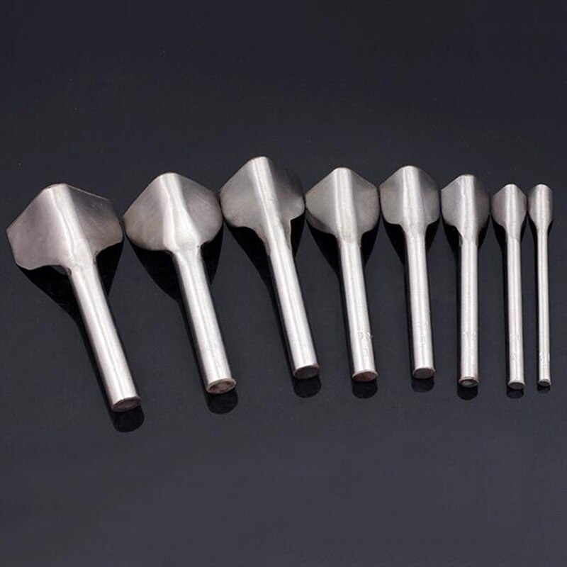 Poinçon de coupe en cuir, bricolage en forme de V, outils d&#39;artisanat en cuir de vache, poinçon pour ceintures, 1 pièce