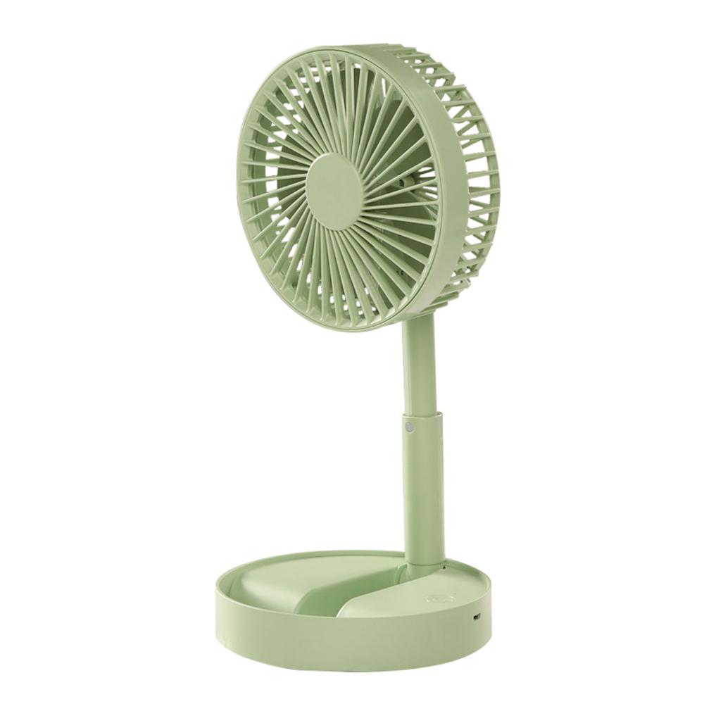 Draagbare, oplaadbare, opvouwbare bureauventilator, luchtkoeler, 3 snelheidsinstellingen, reisventilatoren, kleine, stille ventilator in de zomer: Gn