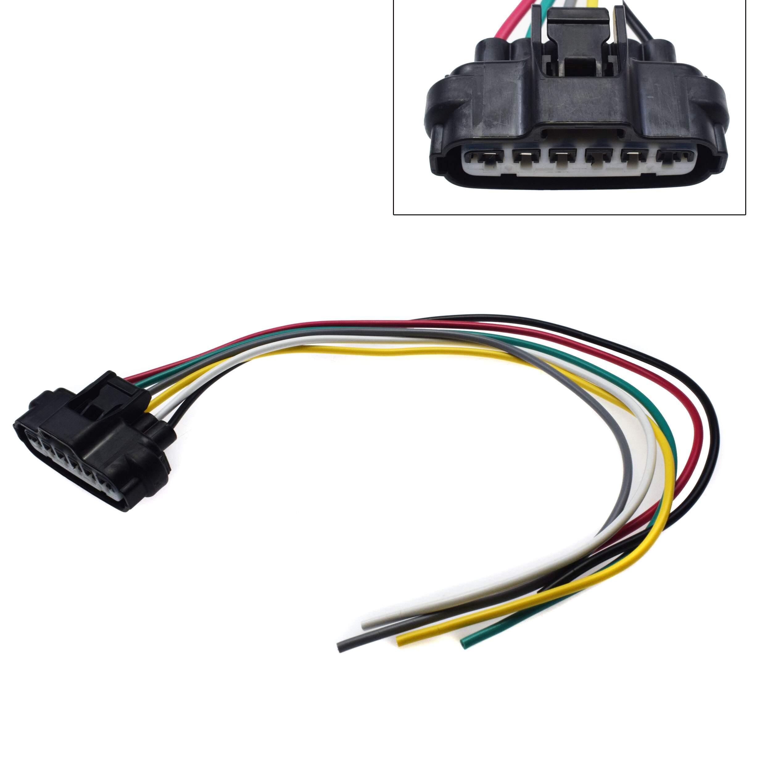 Voor Toyota Lexus Scion Mitsubishi Honda Acura Afm Tps Throttle Body Sensor Bedrading Connector Plug Harness Pigtail 6 Manier Draden: 1 pieces