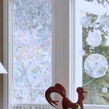 45*100CM Window Glass Door Stickers Decals Film Mosaics Styles Roll 3D Color