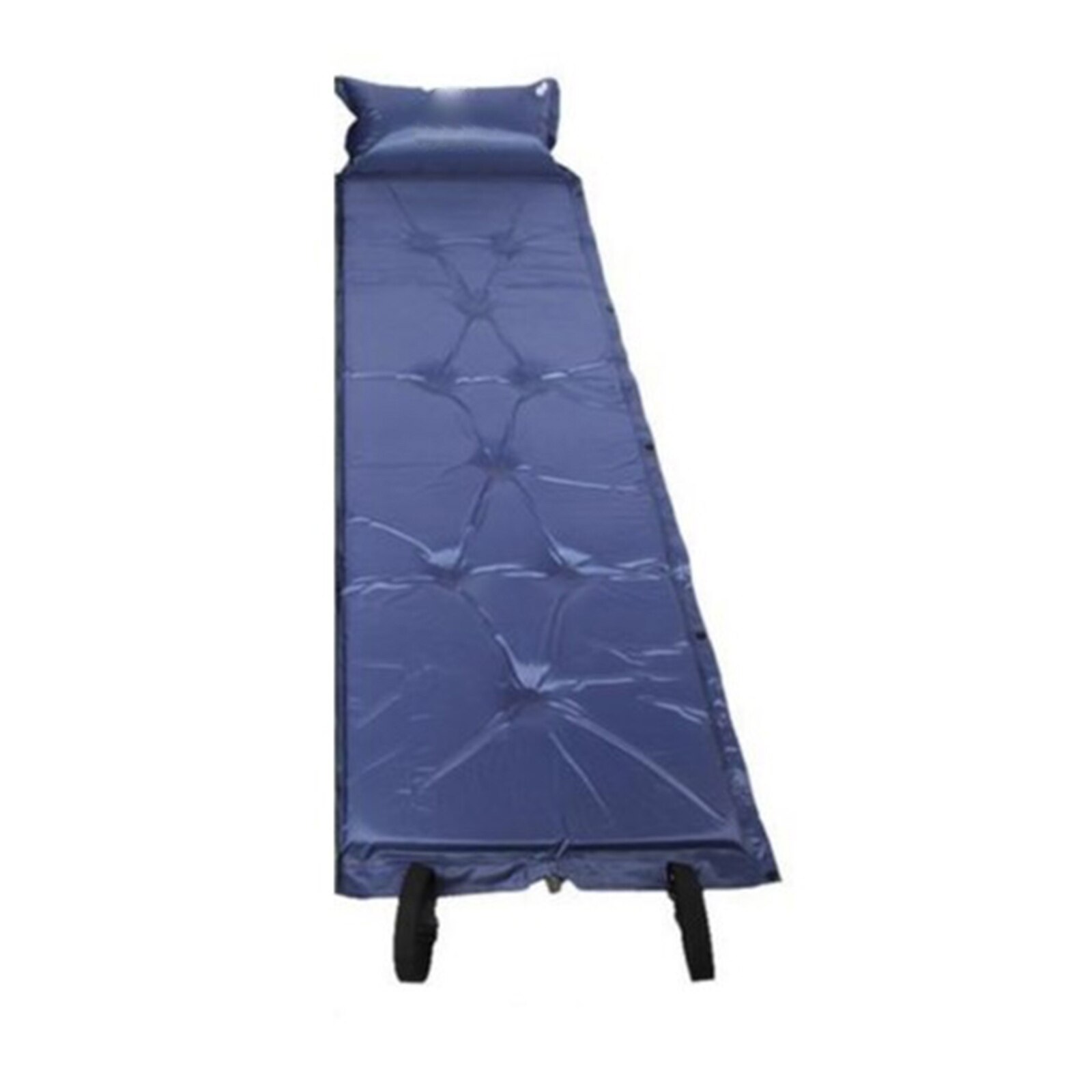 Camping Hike Sleeping Mat Pad Foldable Inflatable Portable Bed Sleeping Mattress for Backpacking Hiking Tents with Pillow: Blue