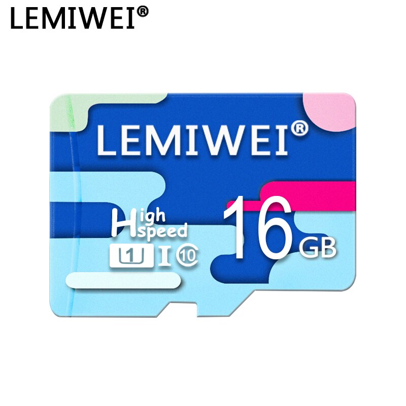 Lemiwei scheda di memoria a quattro colori di alta qualità 32GB TF carta 64GB veloce carta 8GB 16GB classe 10 impermeabile il colore per il telefono