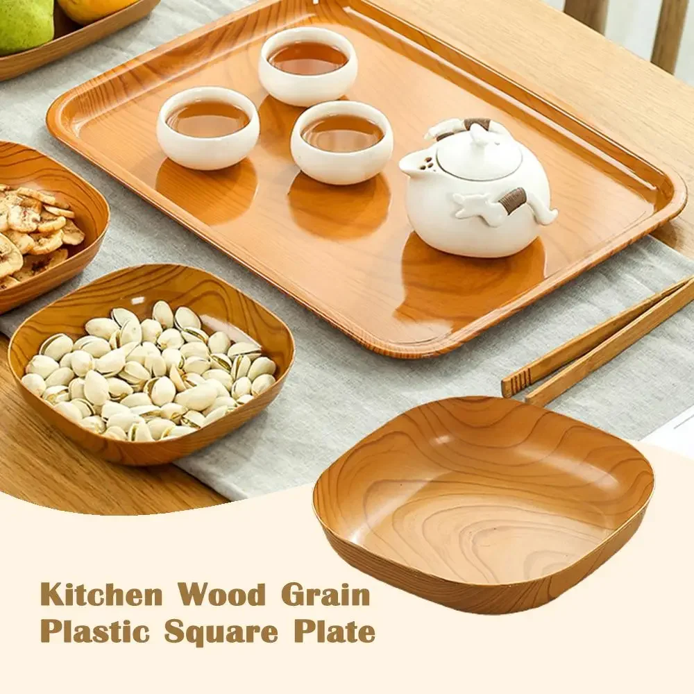 4pcs14cm utensílios de mesa japoneses placa de madeira bandeja oval de faia mini bolo de frutas lanche pratos pão bolo recipiente lanches pratos