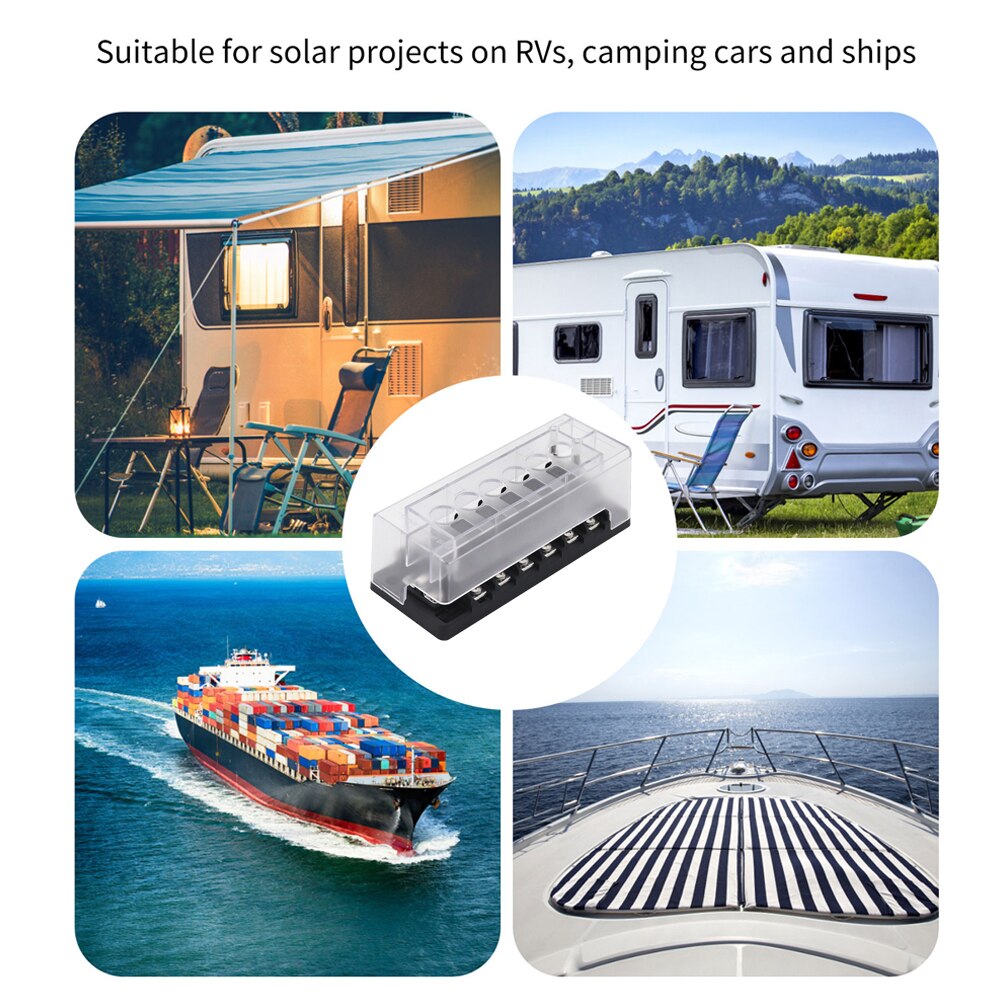 Car 6P Circuit Breaker Overload Protection Box Kit Circuit Breakers for Ship Vehicle Auto Replacement Parts