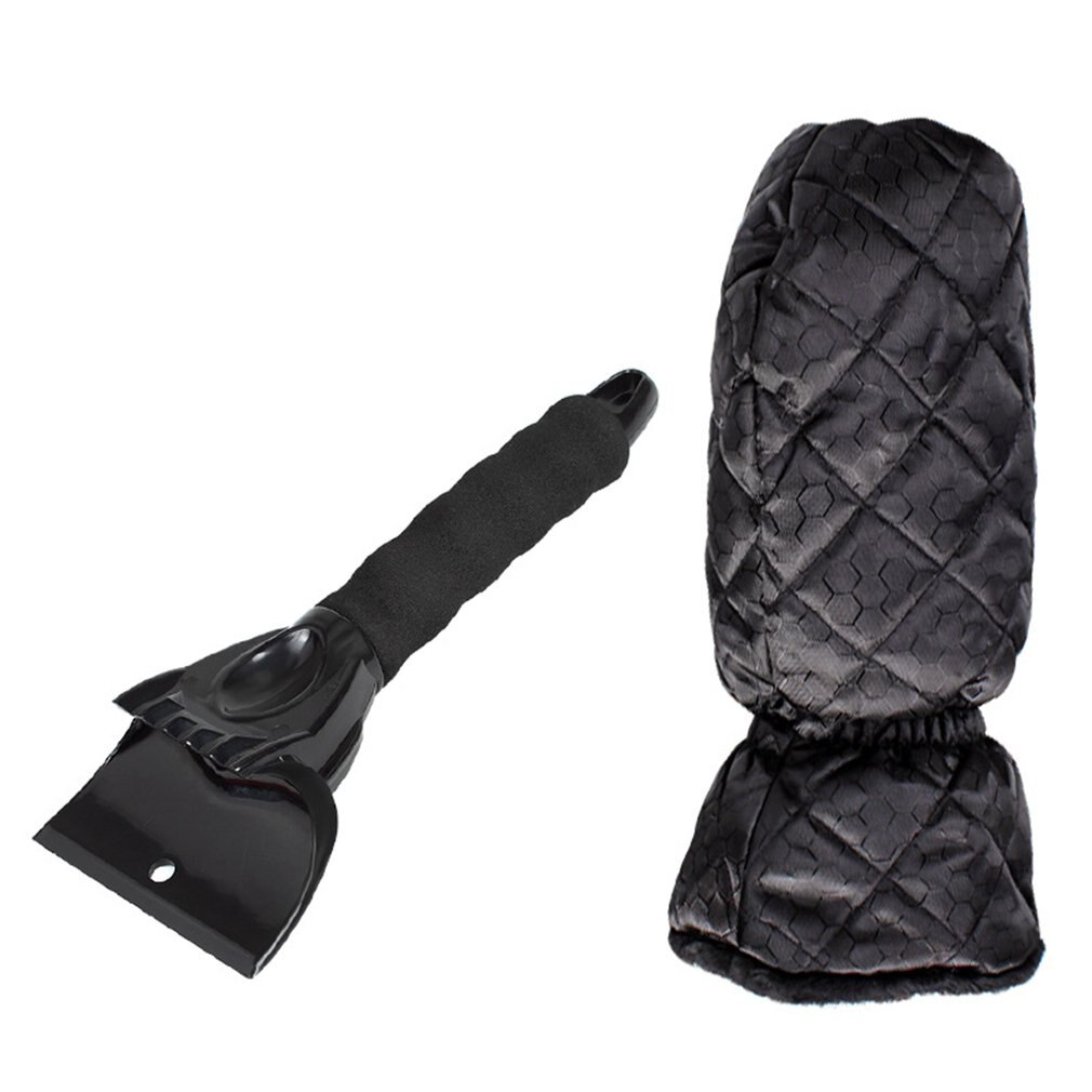 Plastic Ice Scraper Snow Shovel Windshield Auto Defrosting Car Winter Snow Removal Cleaning Tool Ice Scrape: glove-ice scraper