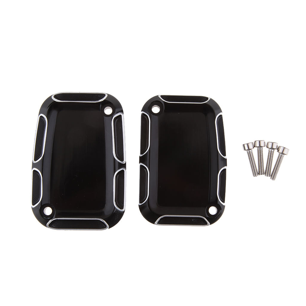 2pcs CNC Brake Master Cylinder Cover for Harley FLHX Street Glide