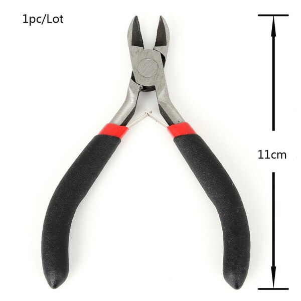 Multi-size Mini Zwart Roestvrij Staal Gebogen Krimptang Voor DIY Kralen Sieraden Maken Tang Fix Hand jewerly Tool: Diagonal pliers