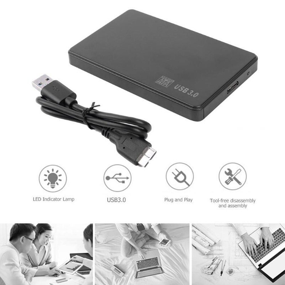 Usb 3.0 Ssd Externe Case Mobiele Behuizing 5Gbps High Speed 2.5 Inch Sata Solid-State Drive Box Adapter