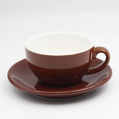300ml bunte dicke körper neue Knochen China Cappuccino tassen und untertassen, keramik kaffee tasse untertasse: 11hell