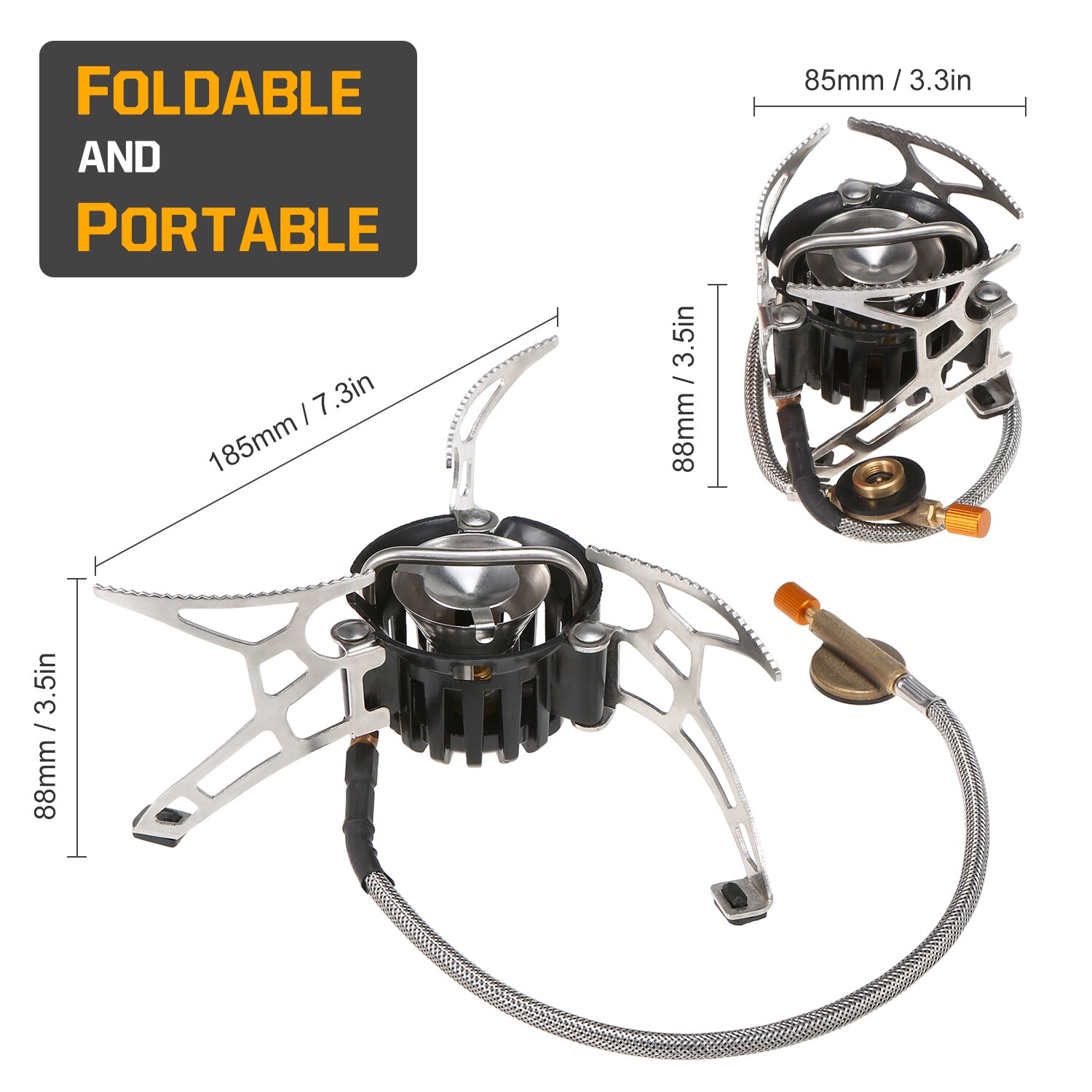 Réchaud de Camping multi-carburant avec bouteille d&#39;essence de 500ml et 9 plaques, pare-brise, pare-brise, Diesel, alcool, Camping en plein air