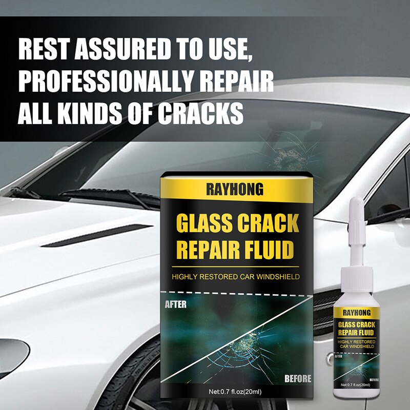 20ml Windshield Automotive Glass Nano Repair Fluid Glass Crack Chip Repair Kit