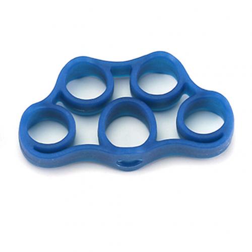 5 löcher Hand Griff-stärkungsmittel Finger Bahre Gitarre Klavier Festigkeit Trainer Finger Expander ÜSpund Trainer: Tiefe Blau