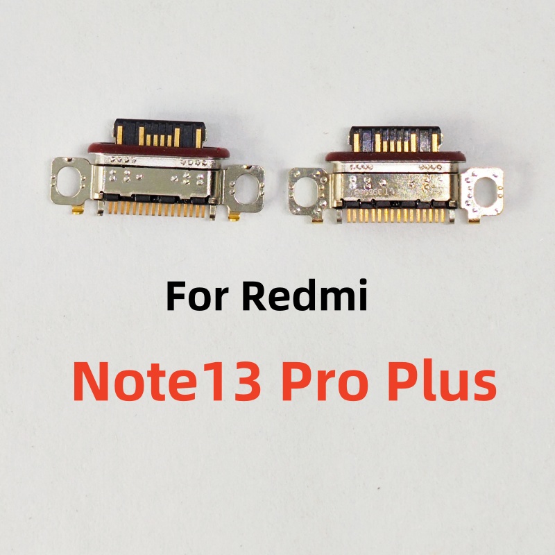 10Pcs/Lot For Xiaomi Redmi Note 13 12 11 11E 11T Pro Plus 4G 5G USB Charging Port Dock Socket Plug Charger Connector: Silver