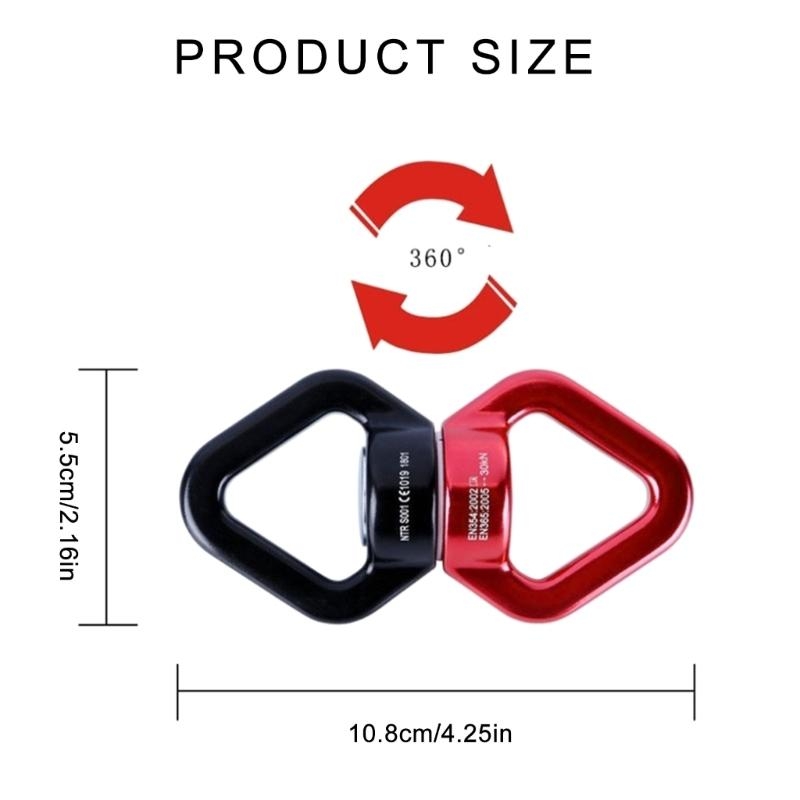 Climbing Swivels 30KN 360 Degree Rotational Rope S... – Vicedeal