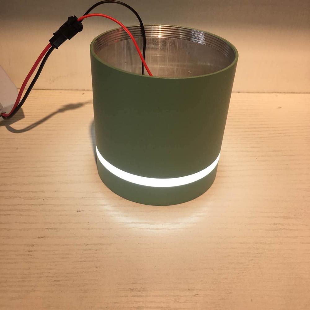 Opbouw Plafond Downlighters grijs downlight led verlichting 7W 9W 12w 15w cob led spot lights plafond Armaturen Verlichting
