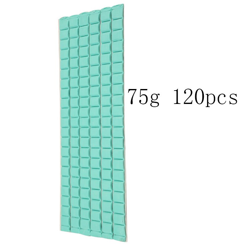Reutilizável multiuso argila pegajosa removíveis da massa de vidraceiro da argila do prego reutilizável multiuso que monta a massa brega para ferramentas do prego: Green 120pcs