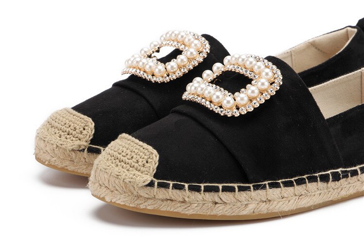 femmes chaussures printemps bout fermé espadrilles plates