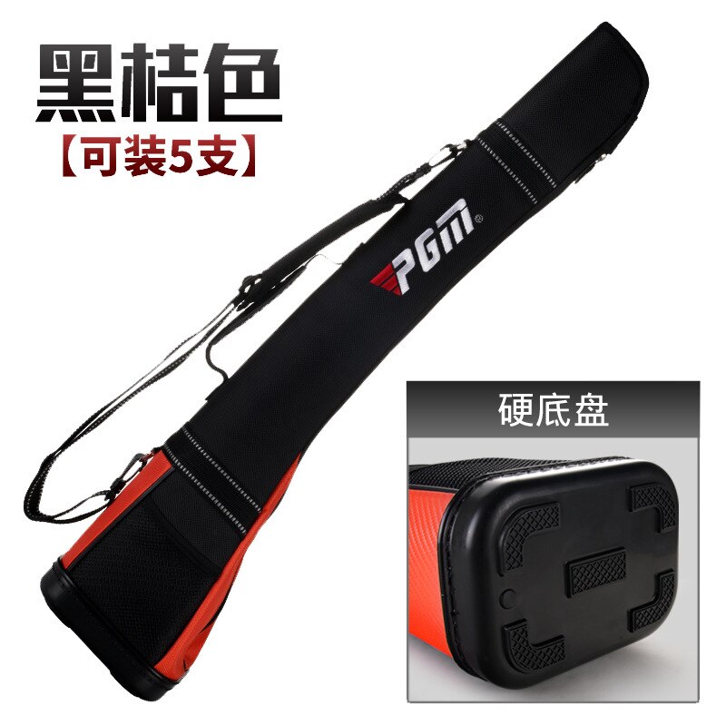 PGM half golf bag bag nylon foldable light pack: Black Orange