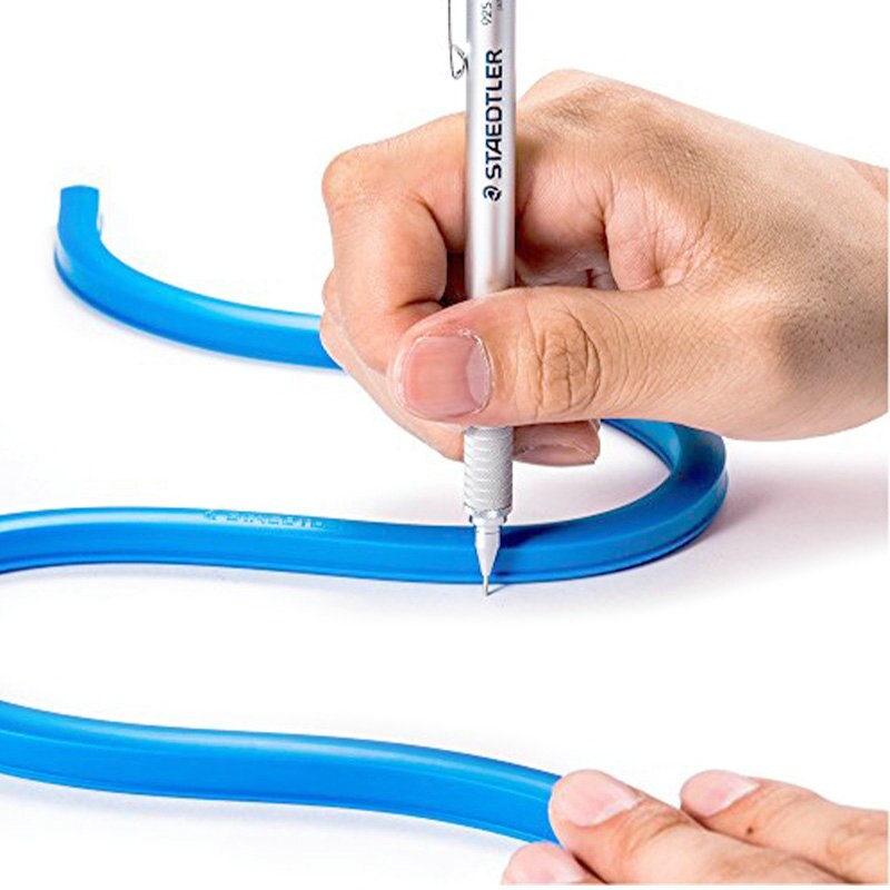 Staedtler Mars-Regla curva Flexible 971 62 30/40/50/60cm, herramienta mecánica de dibujo, suministros para oficina y escuela