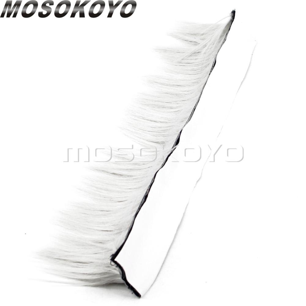 Motorcycle Punk Biker Helmet Mohawk Attached Long Hair Feather Casco Mohawks Sticker Outdoor: white