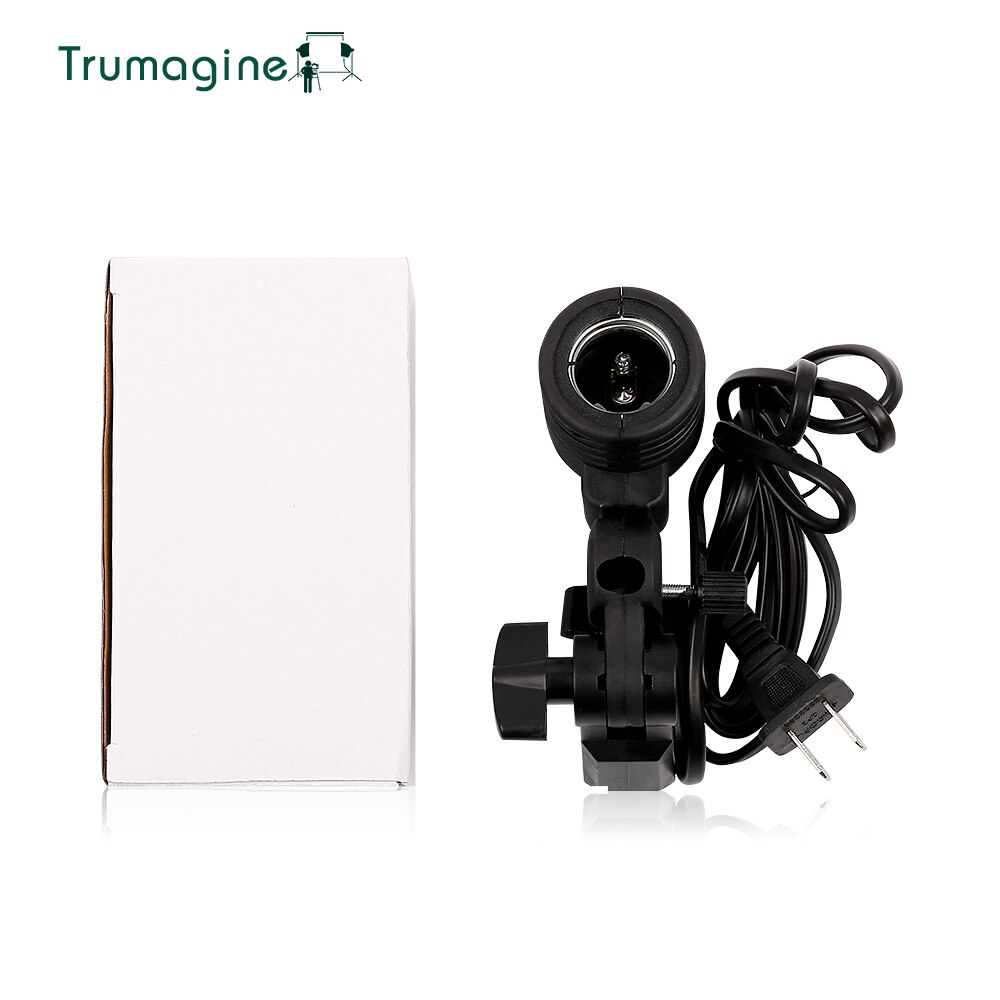 TRUMAGINE E27 Socket Photo Lighting Bulb Holder Photography Studio Light Fitting Flash Umbrella Bracket For fotografia