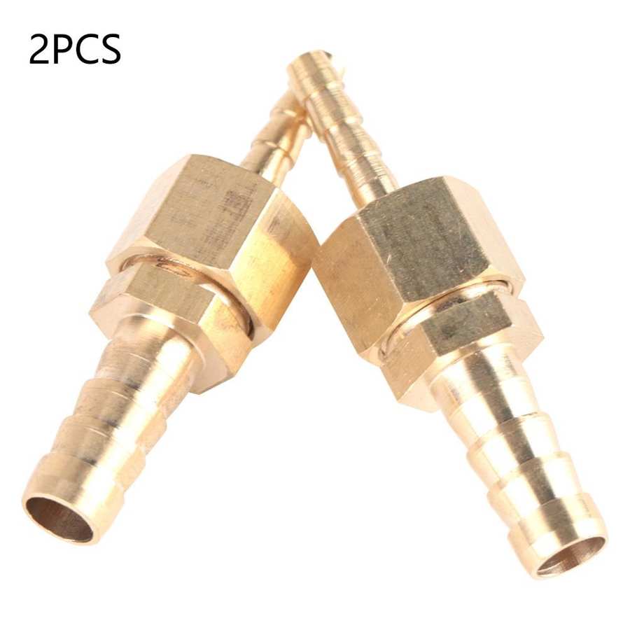 2PCS 4-6mm Brass Straight Reducing Plug Connector Reducer Fitting Hose Barb