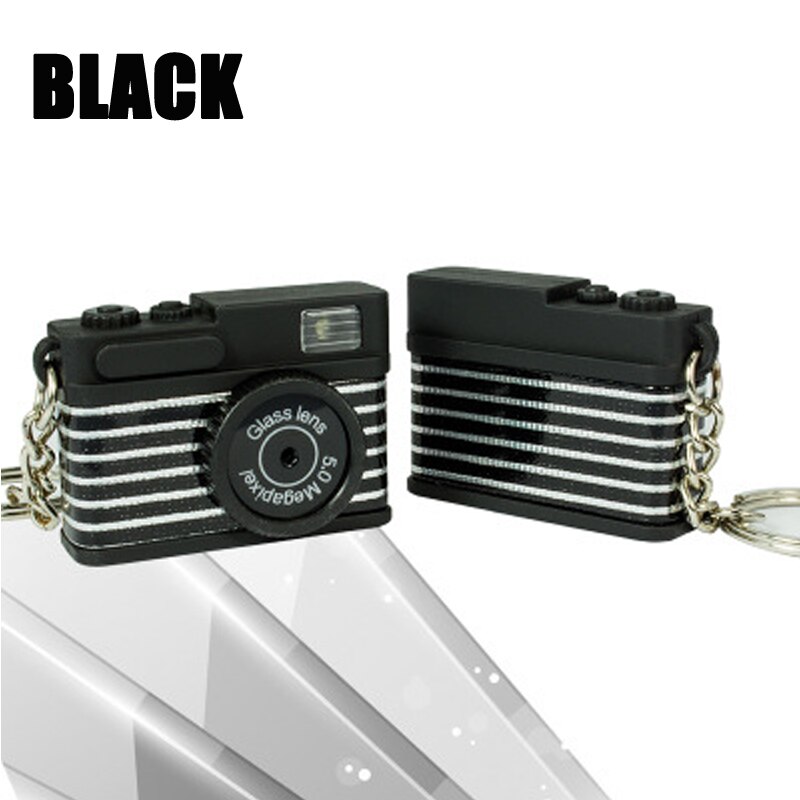 Mini LED Luminous Glowing in the Dark Pendant Keychain Bag Accessories Plastic Toy Camera Key Chains Kids Digital Camera Toy