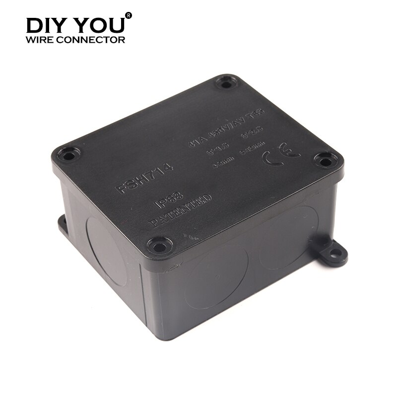 IP68 41A/450V Outdoor Waterproof Electrical wiring Junction Box With Terminal Can cut holes Connection cable Wire connector