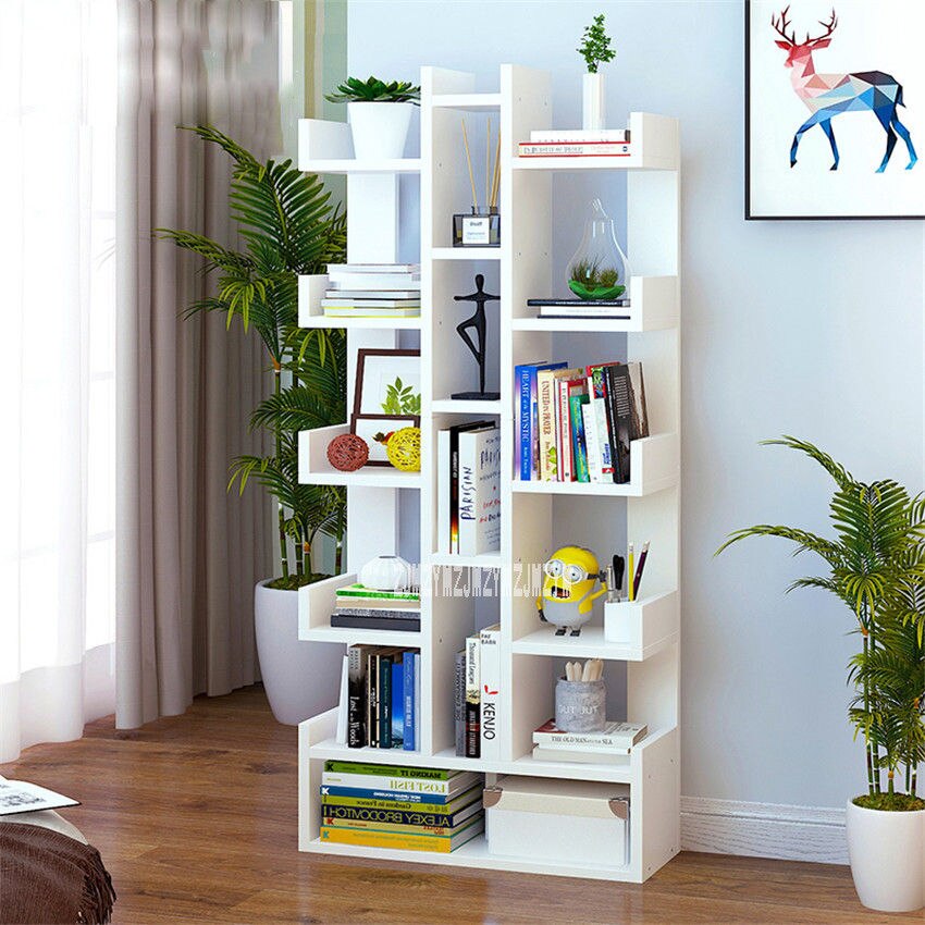 SG271546 Land Bookcase Simple Modern Students Bedroom Simple Bookshelf Economy Display Cabinet Living Room Storage Rack: A