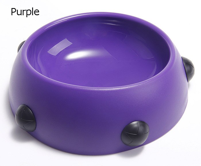 Rivet Pet Bowl Pug Food Bowls Drinking Water Cup For Bulldog Utensils Small Medium Dog Bowls Suit For French Bulldog: Purple / S